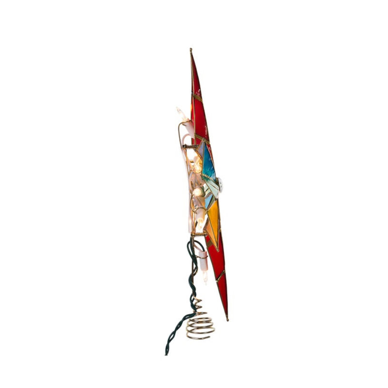 Bethlehem 16.5'' Shell / Capiz Astrology & Stars Lighted Tree Topper, Multi Colored