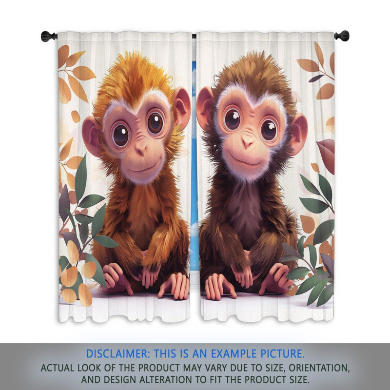 Kristil Room Darkening Curtain Pair, 40" W x 52" L