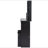 29.2" Small Space Left Drawer Desktop Vanity Table + Cushioned Stool, Extra Large Right Sliding Mirror, Multi Layer High Capacity Storage, Practical Fashionable Dresser, Suitable For Small Space-1025875405
