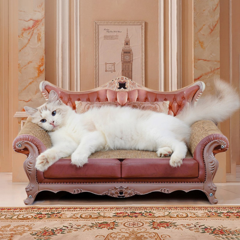 Grattoir pour chat à motif touffeté de style victorien 12,5 pouces Fairela