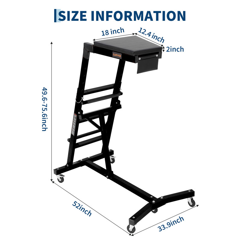 400 lb Topside Engine Creeper, Collapsible Over-Engine Work Platform