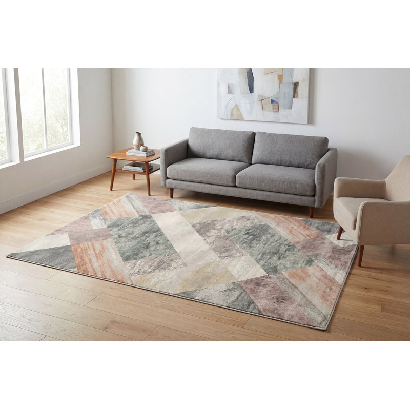 Mejia Abstract Indoor Rug, Rectangle 2' x 3'11"