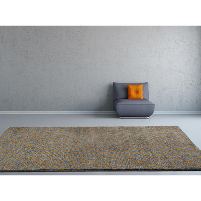 Tapis d’intérieur/OutdoorArea Tobis Orange/gris
