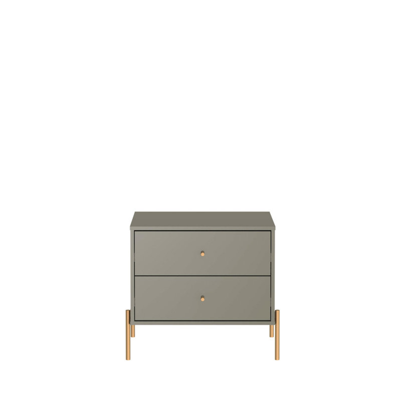 Table de chevet moderne 25 po Jasper, Gris
