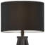 Lampe de table noire 28 po Napavine