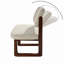 Chaise rembourrée moderne de 21 po avec dossier réglable, structure en bois massif (finition noyer), chaise décorative confortable, convient aux salles à manger ou aux bureaux à domicile, disponible en ensemble de 2-1837437070-1837437071