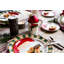 Old St. Nick Red Hat Four-Piece Place Setting