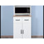 Armoire de cuisine en bois avec garde-manger blanc