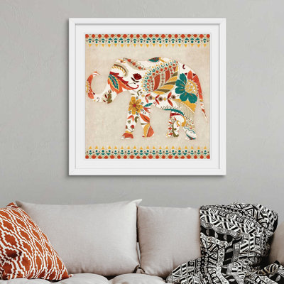 « boho éléphant ii », reproduction d’art