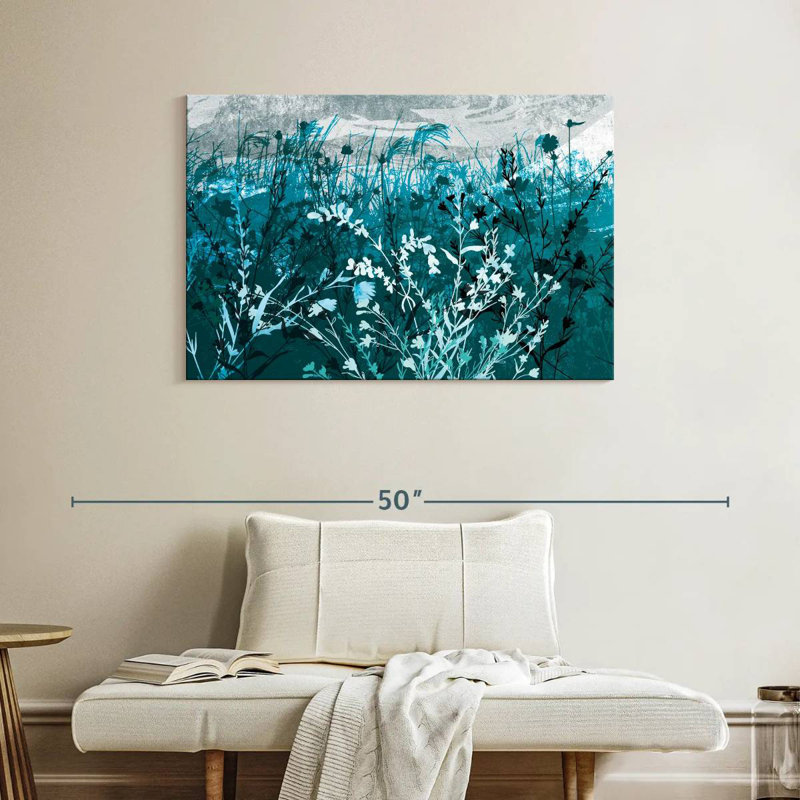 Harnek Teal Landscape Foliage