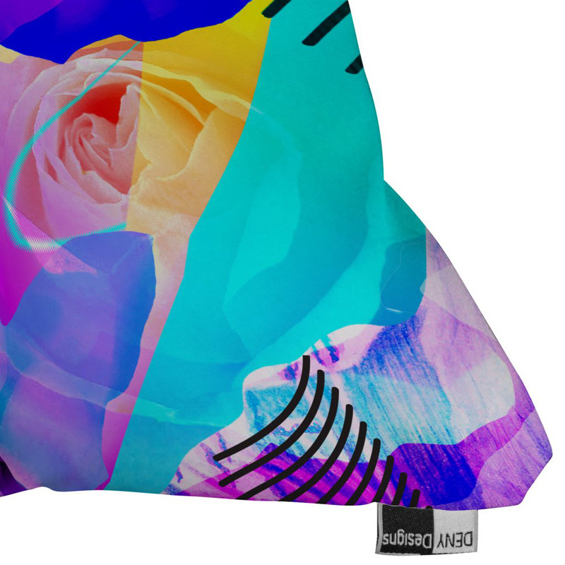 Coussin décoratif intérieur / extérieur Biljana, 16 po x 1 po