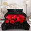 Couverture en flanelle Minky en peluche très grande taille Merry Home, 87 po x 95 po, 10 lb robuste, prête pour l'hiver, douce et chaude soyeuse, imprimé A & B à 2 épaisseurs et motif à une face en relief, motifs de roses rouges saisissants