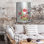 Art mural en métal «Summer Garden One» par Karin Johannesson, Luxe