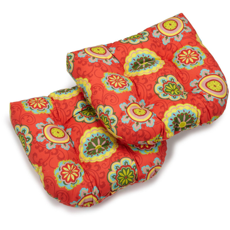 Outdoor 5'' Seat Cushion, Farmington Terrace Grenadine