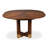 Extendable Walnut Round Solid Wood Dining Table