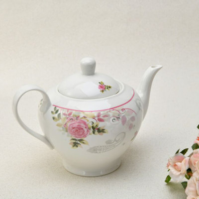 English rose Porcelain Teapot 40 oz.
