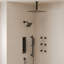  Système de douche thermostatique double à haute pression avec douche à main et jet pour le corps 16 po Thermostatic-89833289