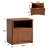 23'' Mid Century Modern Nightstand With Drawers, Wood Fluted Bedside Table With Storage(Set of 2)-1669626410-1659965211