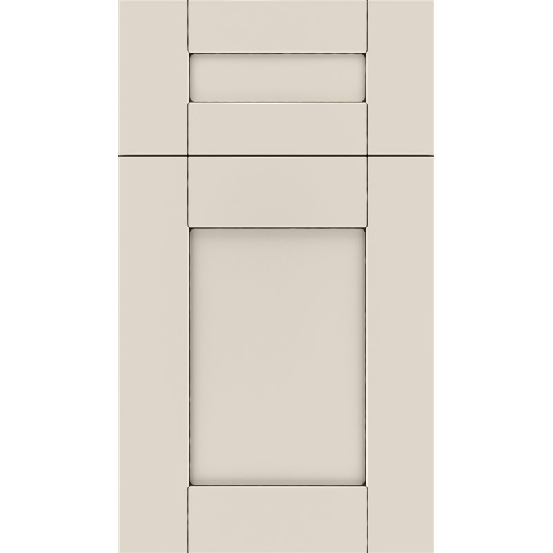 Dwelling Full Access Crescent Door Sample, Drizzle w/ Black Glaze, Maple