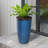23.5" Tall Plastic  Planters for Outdoor Plants Modern Large Flower Pots Faux Ceramic Glaze-1695406489