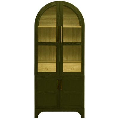 Display Cabinet With Tempered Glass Door