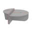 Table basse moderne noire, 3 pièces | Panneau de particules 100% enduit de mélamine, 35,4 x 11,8 x 23,6 po et 33,5 x 13,8 x 15,7 po | Conception élégante de couleur unie, durable et élégante pour le salon, facile à nettoyer-130018497