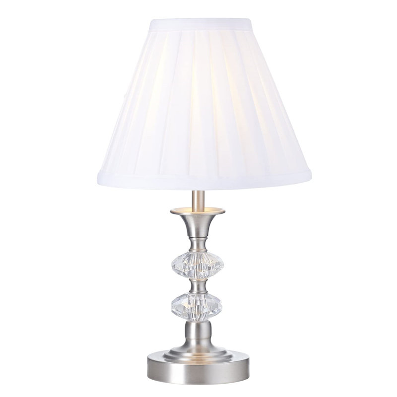 Asenath Contemporary Power Saving and Eco Friendly LED Touch Table Lamp, Silver