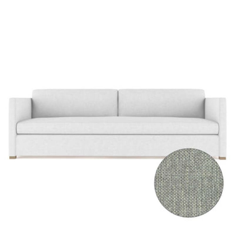 Canapé Madison, H 33 po x l 72 po x P 41 po, Pebble Weave Linen Haze, Naturel