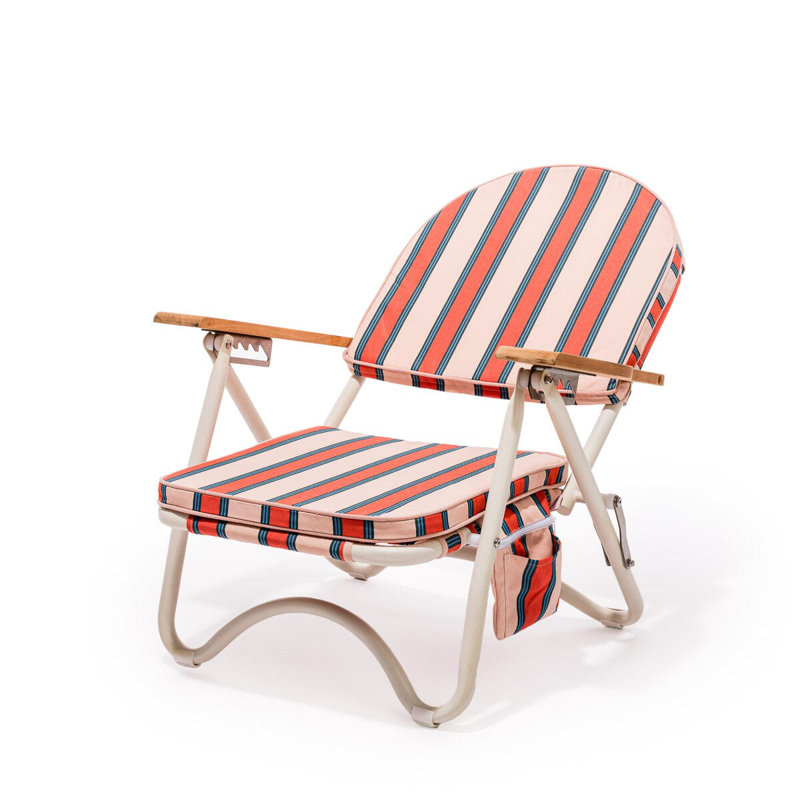 Pam Chair, Green/Pink/White Striped