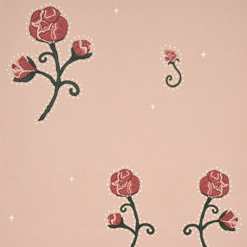 Schumacher X Backdrop Rhinestone Cowboy Wallpaper, Pink