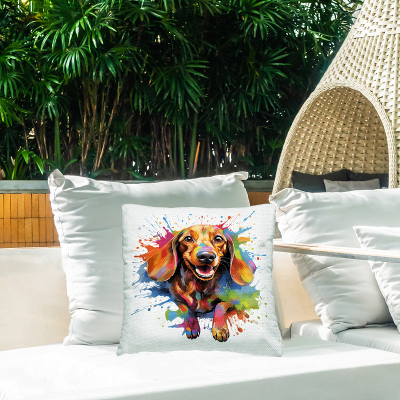 Abstract Outdoor Throw Pillow