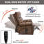 Fauteuil inclinable électrique à deux moteurs Leatherair-1605497740