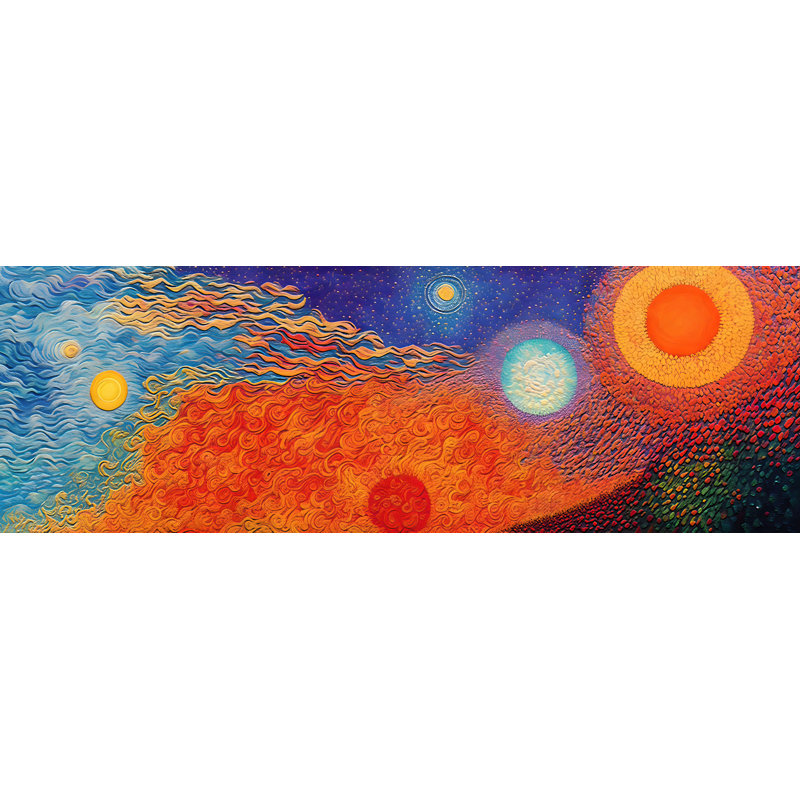 Modern Earth 329, 12" H x 36" W