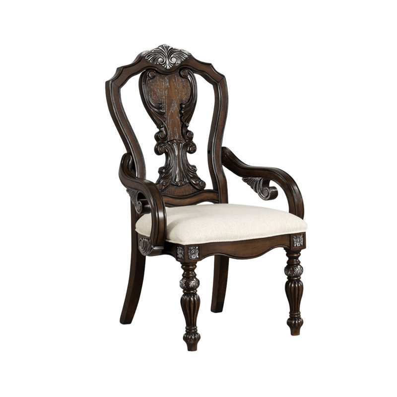 Chaise avec accoudoirs traditionnels l 25,4 po (2 / RTC), brun foncé