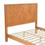 Grand lit plateforme en bois massif