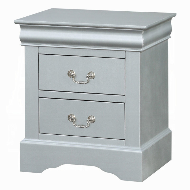 Table de chevet Louis Philippe, Argent argent