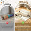 Lit tunnel à carreaux pliable 2-en-1 31,49 po, tunnel de jeu convertible Donut Cat, cachette lavable pour chats et lapins
