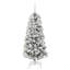 Artificial Hinged Christmas Tree Green and white-41656702