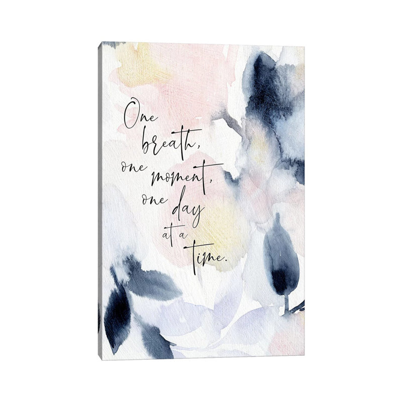 «One Breath» par Stephanie Ryan - reproduction d'art, 26" H x 18" W x1.5" D, Pas de tapis, Toile tendue