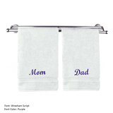 Ensemble de 2 serviettes en coton Finkelstein