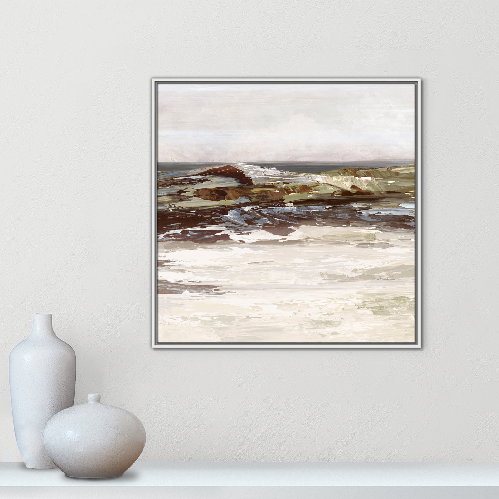 Conan "Stoney Peak" Print, 31.5" H x 31.5" W, White