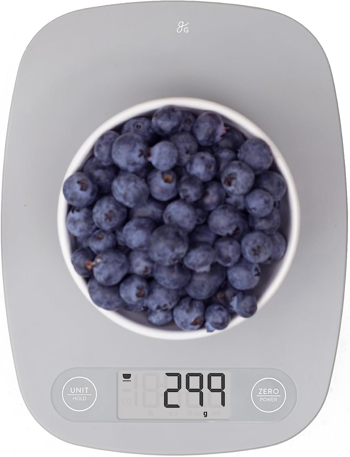 Greater Goods Glass Kitchen Scale - Premium Surface | Ideal for Meal, Silver