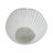 Sculptural Silhouette Round Glass Vase for Home Decor - Modern Flower Table Vase for Living Room Display or Table Centerpiece - White-1999279202