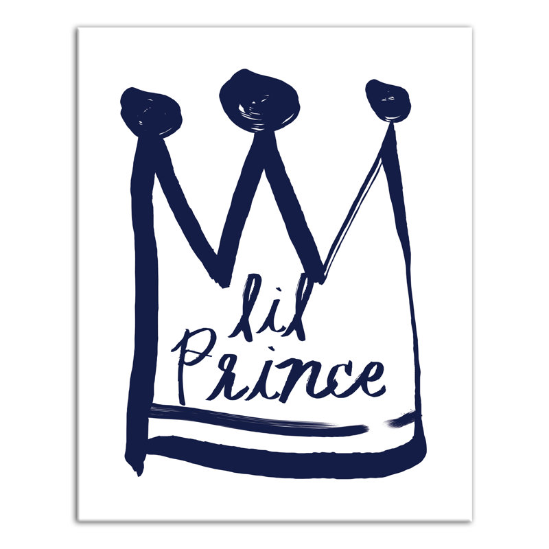 Art sur toile little prince Brewer, H 20 po x l 16 po x P 1,25 po, Bleu