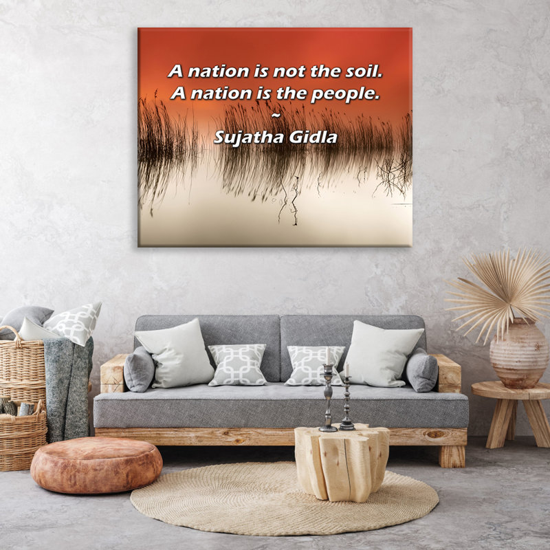 Toile tendue avec toile Trinx par Sujatha Gidla: «Une nation n'est pas le sol. Une nation est le peo