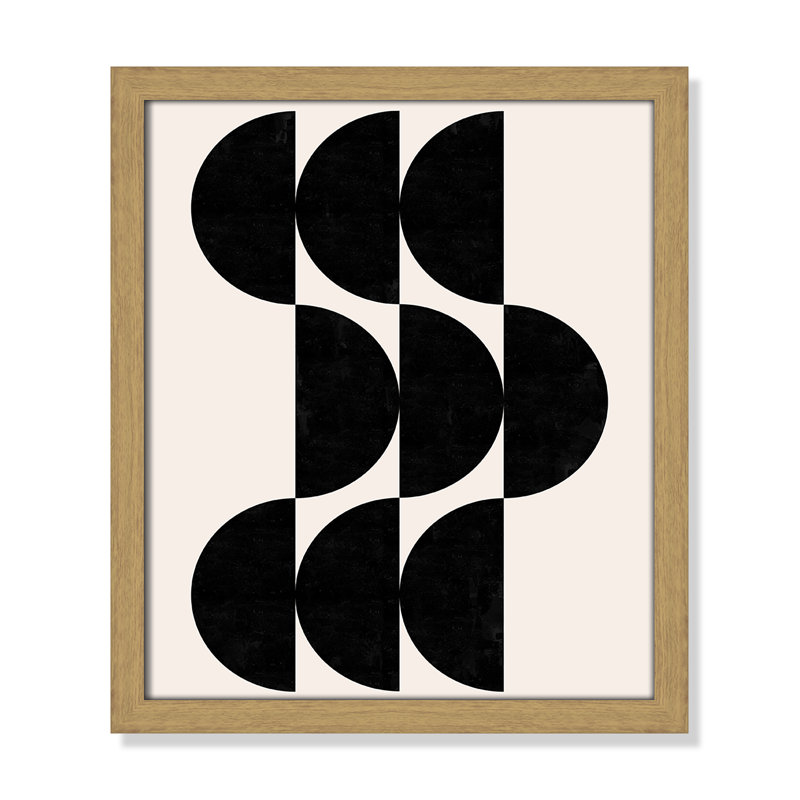 Impression de formes par Dotz, Natural Woodgrain, L 13 po x H 15 po, Framed Print