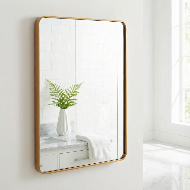 Miroir décoratif Arilynn, Doré
