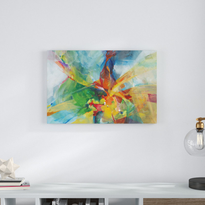 " Channel Chasing " by Danhui Nai Painting Print, 20" H x 30" W x 1.25" D
