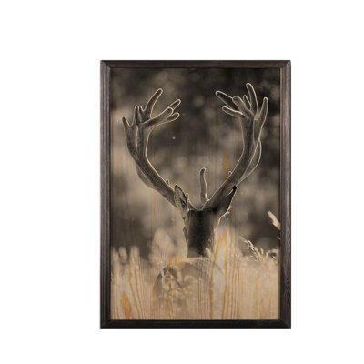 Perry Single Picture Frame Print on Wood