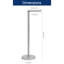 Porte-essuie-tout autoportant en acier inoxydable-129643402
